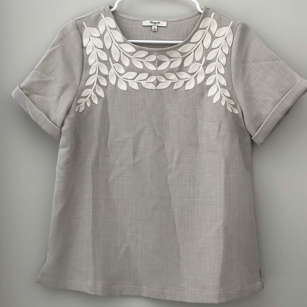 Madewell Floral Embroidery Blouse S - Picture 2 of 7